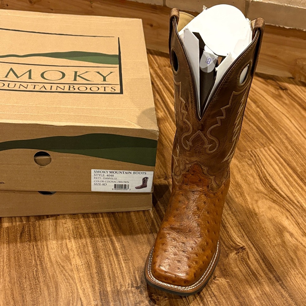 Smoky Mountain Men's Tan Western Boots